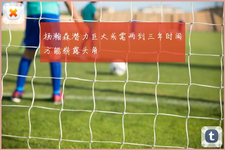 杨瀚森潜力巨大或需两到三年时间方能崭露头角